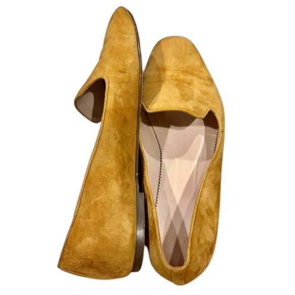 J. Crew Suede Smoking Slipper 9 Camel Loafers Slip On Classic Flats Womens Prep - Picture 5 of 8